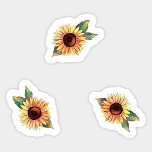 Sunflower pattern Sticker